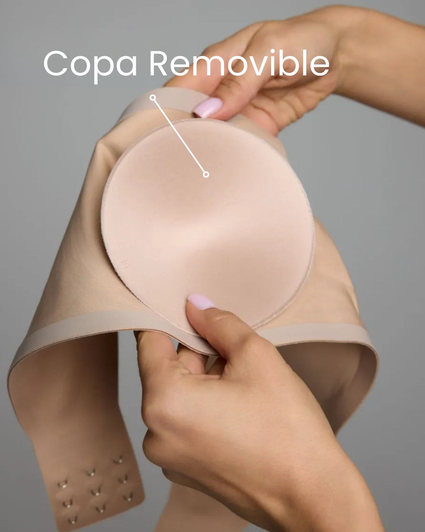 Brasier strapless Sensación, con copas removibles