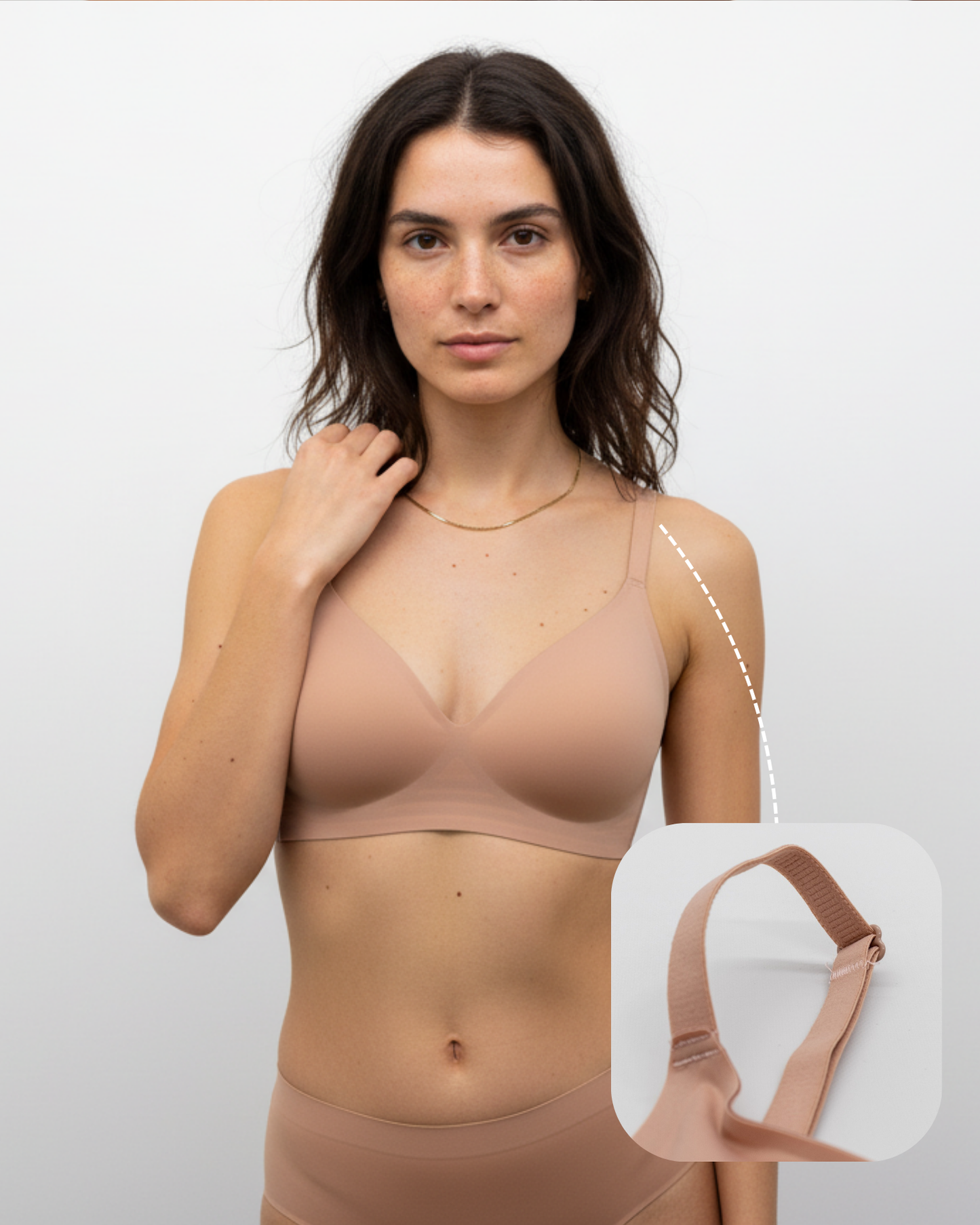 Brasier de comodidad premium - tirantes finos y comodidad