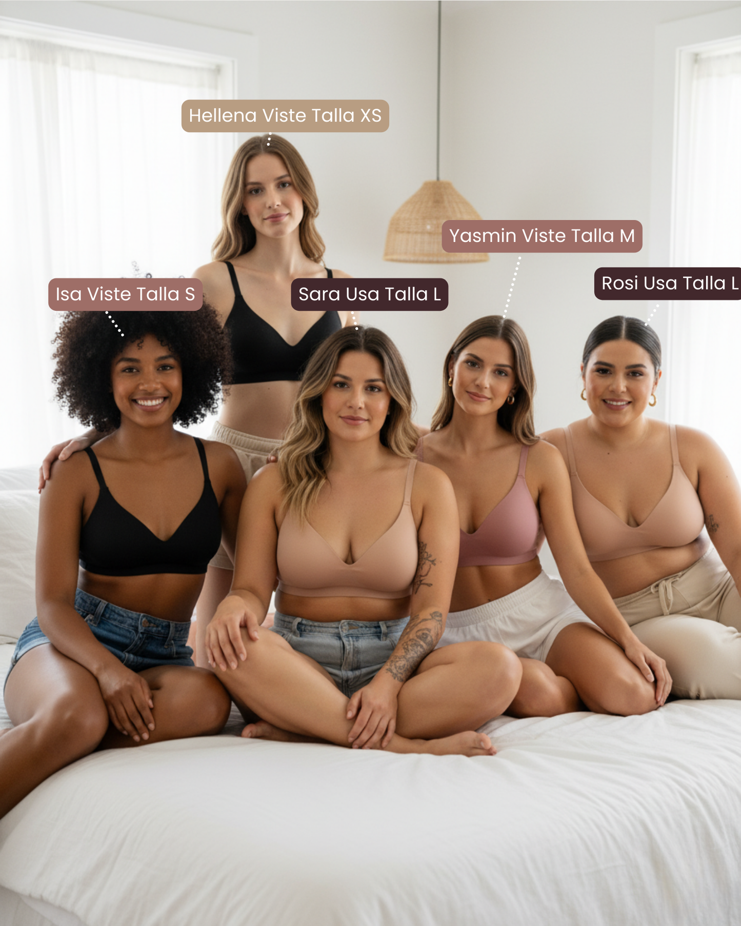 Brasier de comodidad premium - tirantes finos y comodidad