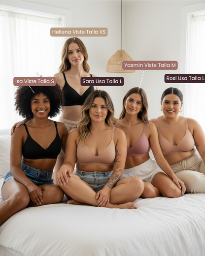 Brasier de comodidad premium - tirantes finos y comodidad