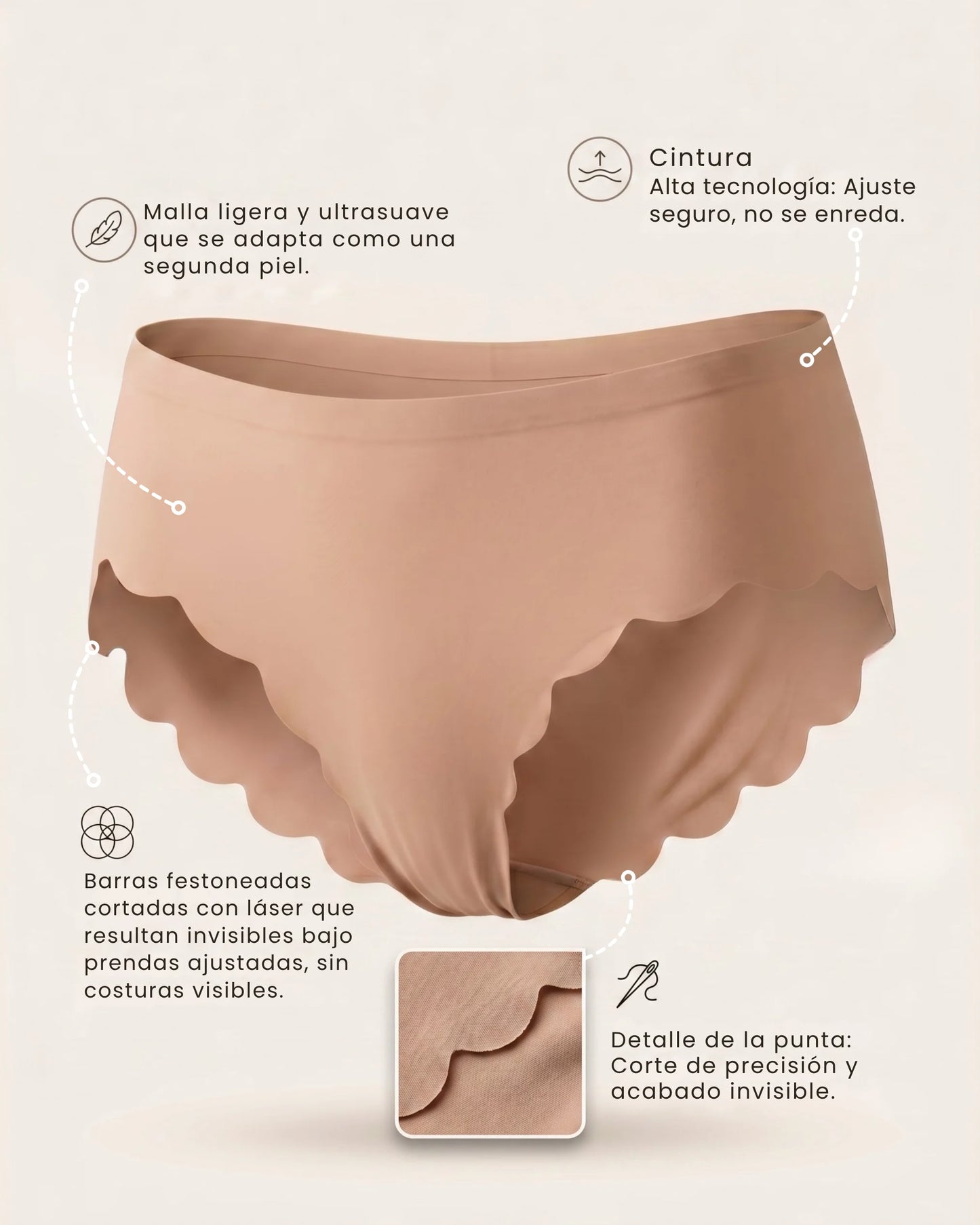 Calzón Bubbles - Comodidad sin costuras