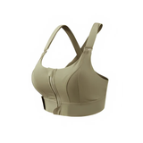 Desenvolvido con um tejidos leve, macio y transpirable, que se adapta perfeitamente ao seu corpo sin marcar na roupa. A inovação do zíper frontal proporciona praticidade ao vestir y ajustar, permitindo um ajuste perfecto. con tirantes largas y aveludadas que oferecem sustentação sin comprometer o comodidad dos hombros. O design em decote "U" realza seu busto, enquanto os ajustes em velcro nas tirantes y abaixo dos seios garantem um ajuste personalizado.