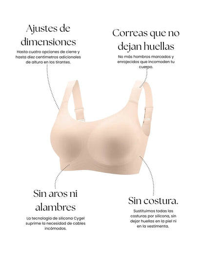 Brasier premium de cobertura total (tallas grandes) - soporte sin varillas