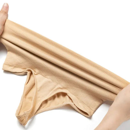 calzón moldeador pêssego colaless mostrando elasticidade y comodidad, ideal como lencería feminina elegante y transpirable.