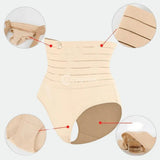 Imagem de uma calzón moldeador tanga con faja moldeadora que proporciona efeito de compresión na região abdominal. A peça apresenta detalhes de moldeado, incluindo a faixa de elástico que envolve a cintura y os pontos estratégicos de compresión. Ideal para proporcionar uma silhueta