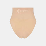 Imagem da calzón moldeador Pêra da Cygnuss, modelo tanga na color preta, exibida em posição plana sobre fundo blanco, con cintura super alta y design que afina a silhueta.