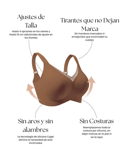 Brasier Elegance tallas grandes - sofisticación sin varillas