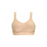 sostén Daily Original na color beige, visto de frente, con design sin costuras, relleno cómodo y moldeado que proporciona sustentação sin apertar.